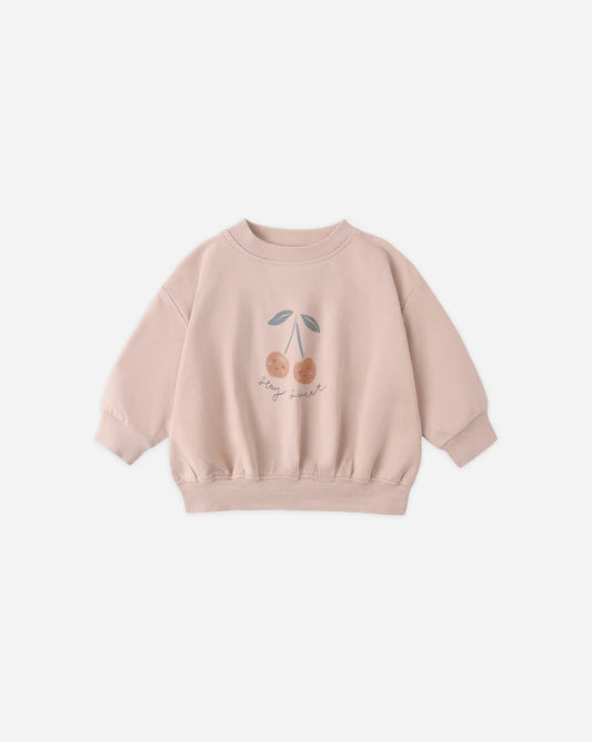 Relaxed Sweatshirt | Cherry | Quincy Mae
