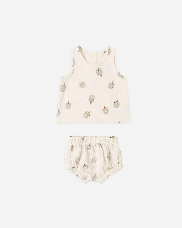 Woven Tank Set | Party Bears | Quincy Mae