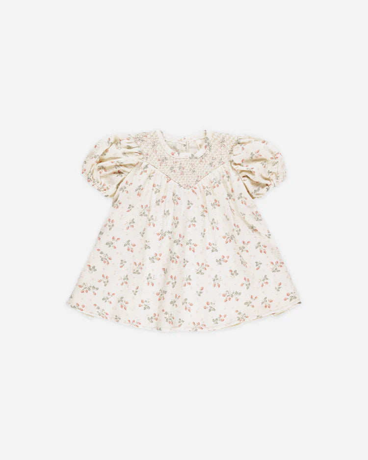 Carina Dress | Strawberries | Quincy Mae