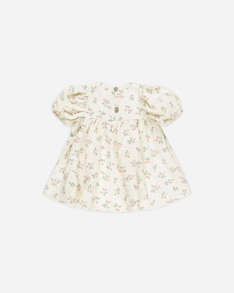 Carina Dress | Strawberries | Quincy Mae