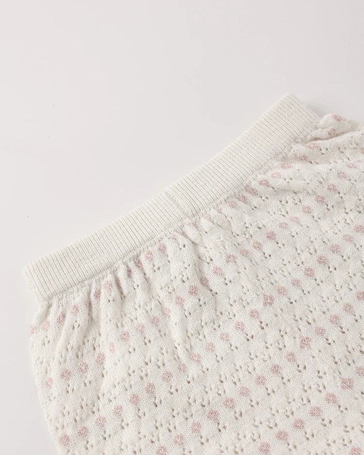 Relaxed Summer Knit Set | Ivory | Quincy Mae