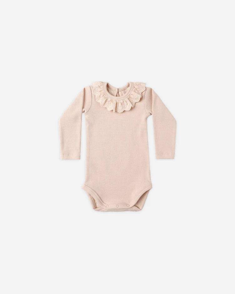 Ruffle Collar Bodysuit | Antique | Quincy Mae