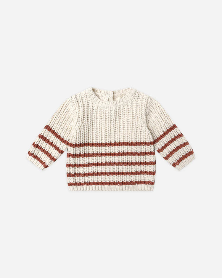 Rex Sweater | Cranberry | Quincy Mae