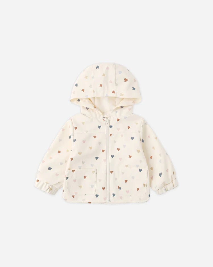 Rain Coat | Confetti Heart Small | Quincy Mae
