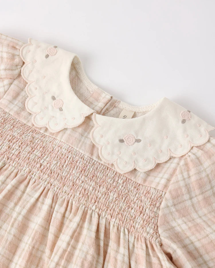 Callie Dress | Pink Plaid | Quincy Mae