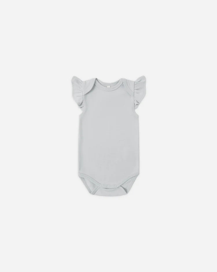 Flutter Sleeve Bodysuit | Sky | Quincy Mae