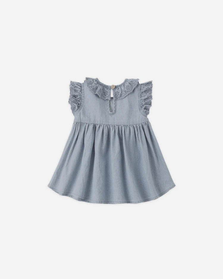 Sophie Dress | Lightweight Denim | Quincy Mae