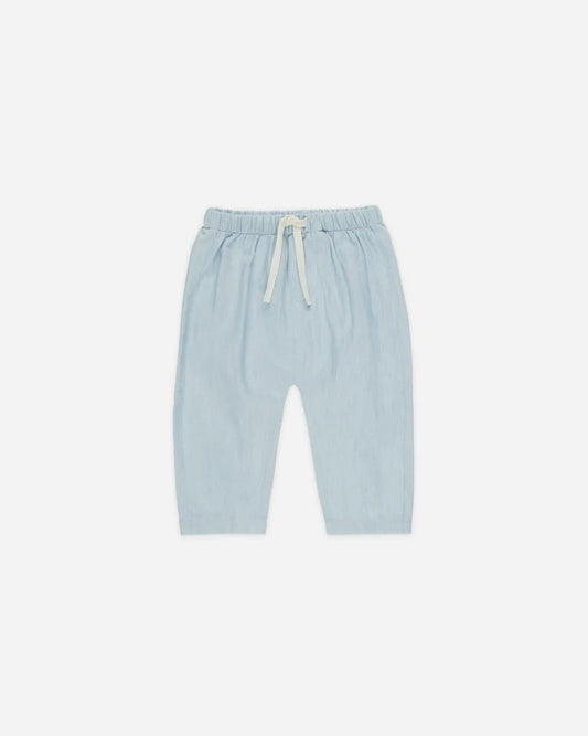 Chambray Pant | Chambray | Quincy Mae