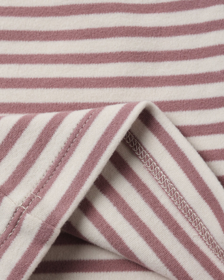 Ruffle Cozy Set | Mulberry Stripe | Quincy Mae