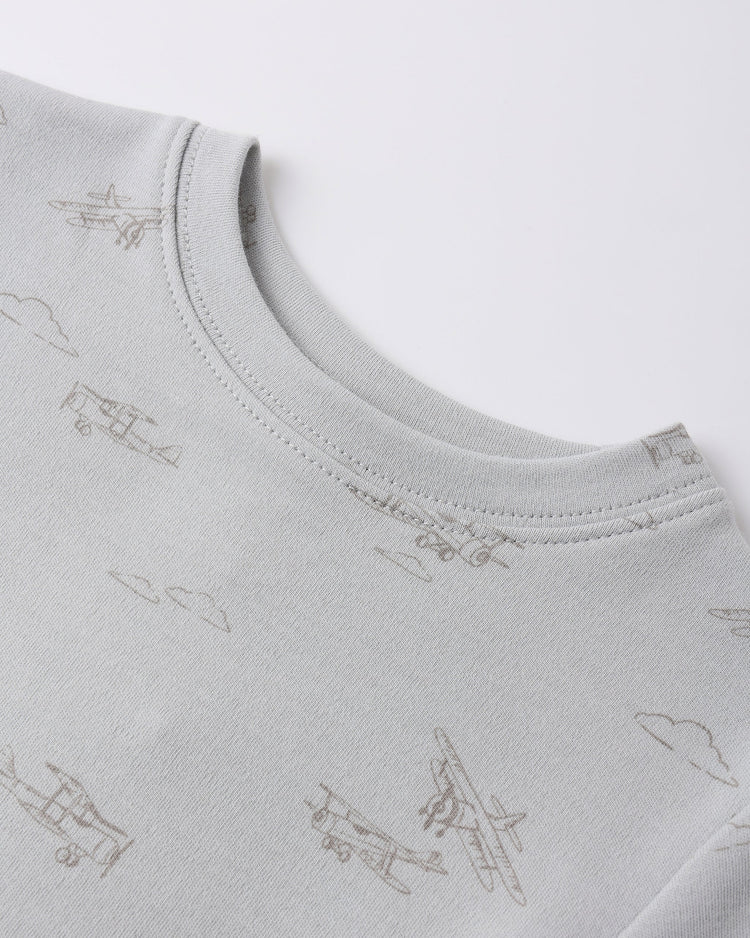 Jersey Pajama Set | Airplane | Quincy Mae