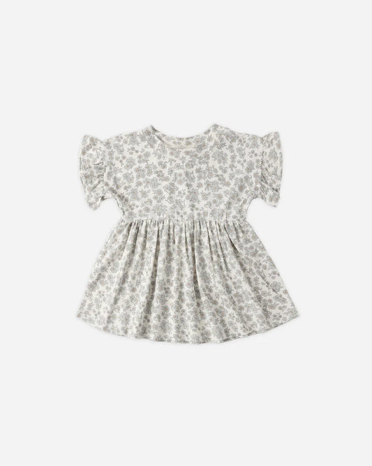 Bamboo Babydoll Dress | Blue Floral | Quincy Mae