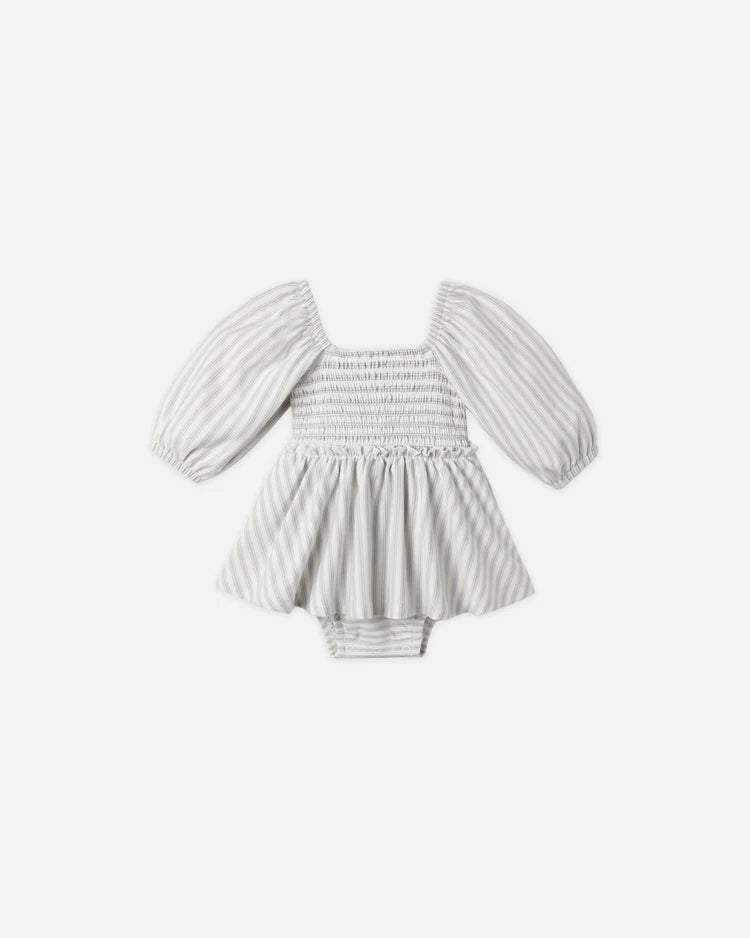 Lainey Romper | Cloud Stripe | Quincy Mae