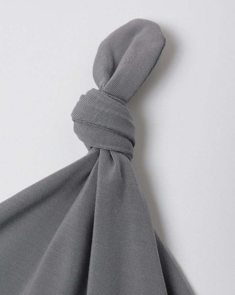 Knotted Baby Hat | Slate | Quincy Mae