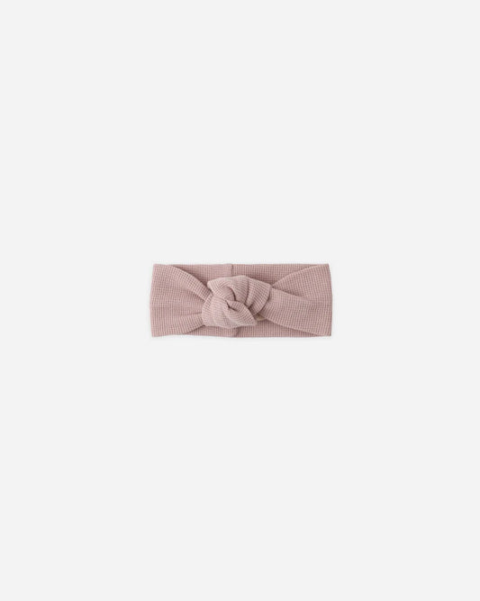 Waffle Knotted Headband | Mauve | Quincy Mae