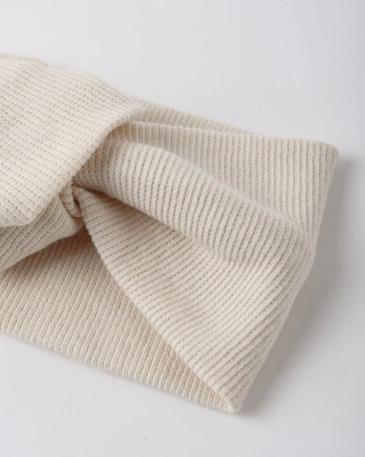 Knotted Headband | Ecru | Quincy Mae