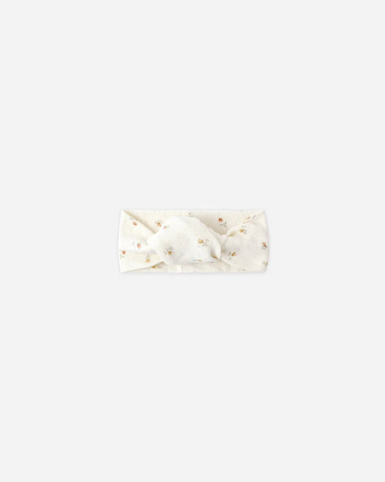 Pointelle Knotted Headband | Petit Fleur | Quincy Mae