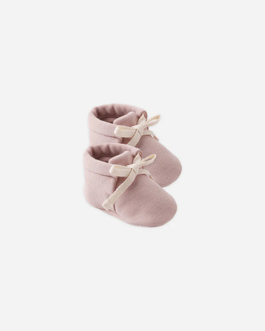 Baby Booties | Mauve | Quincy Mae