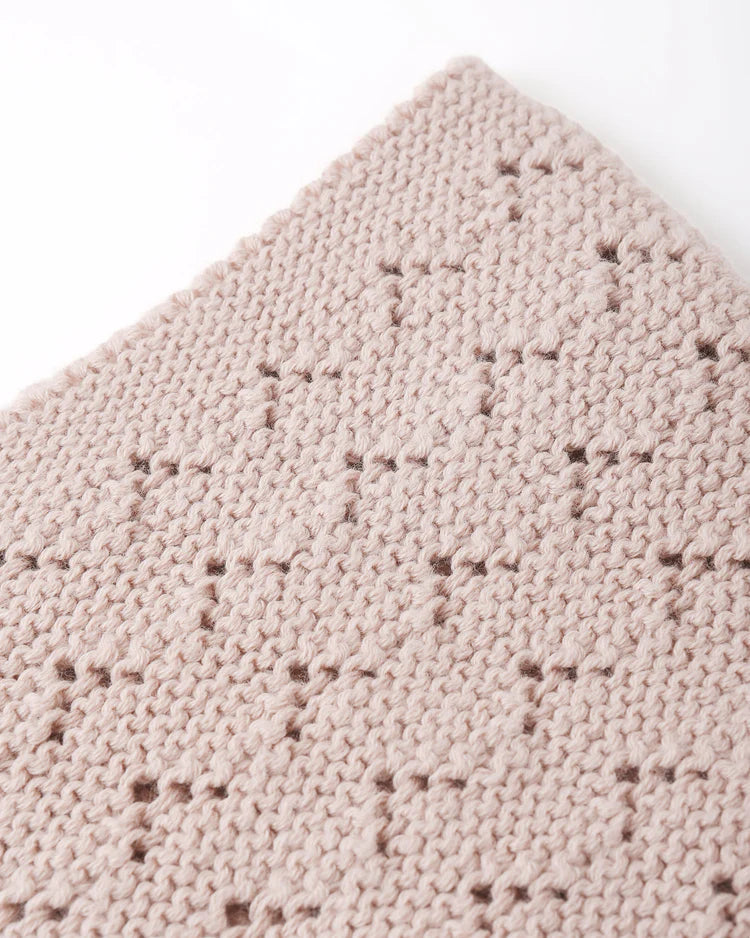Knit Bonnet | Blush | Quincy Mae