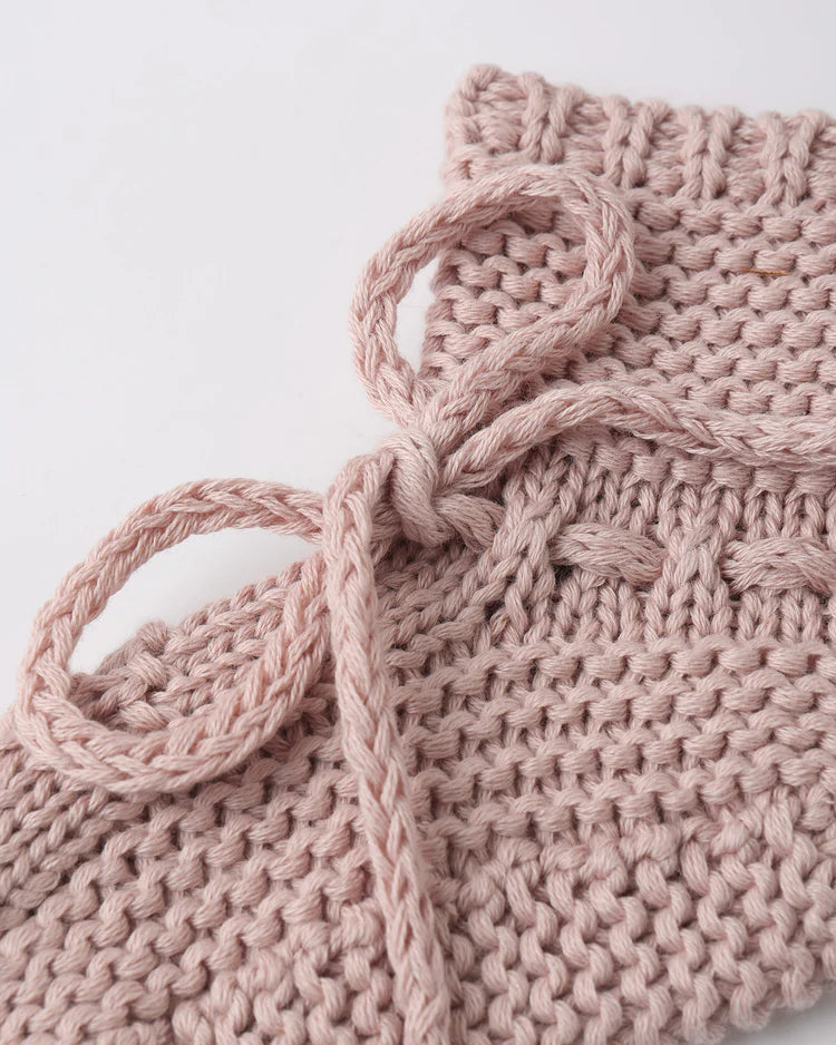 Knit Booties | Blush | Quincy Mae