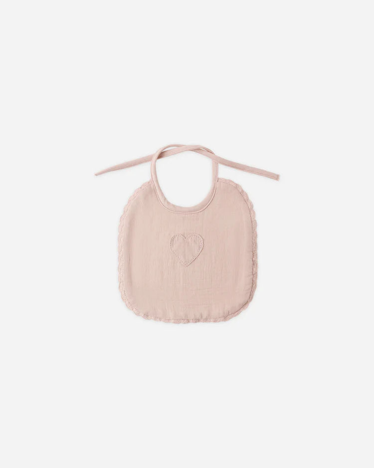 Woven Tie Bib | Blush | Quincy Mae