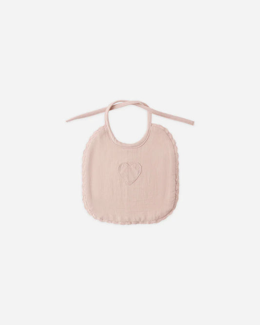 Woven Tie Bib | Blush | Quincy Mae