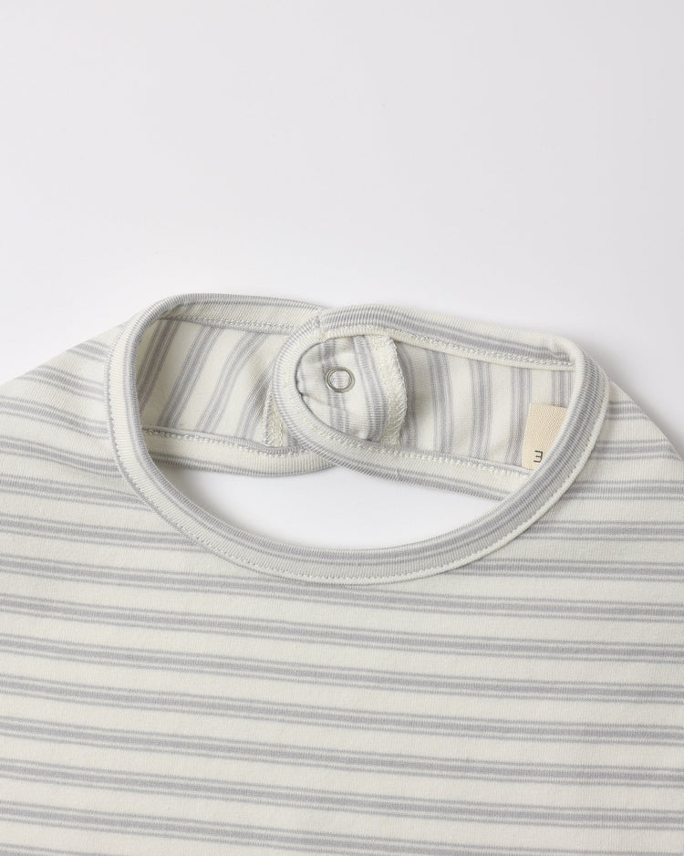 Jersey Snap Bib, 2 Pack | Sheep, Cloud Stripe | Quincy Mae