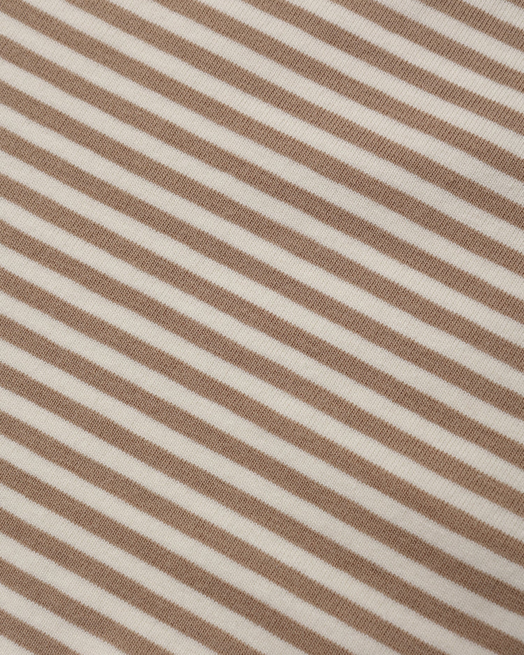 Jersey Snap Bib, 2 Pack | Bunnies, Almond Stripe | Quincy Mae