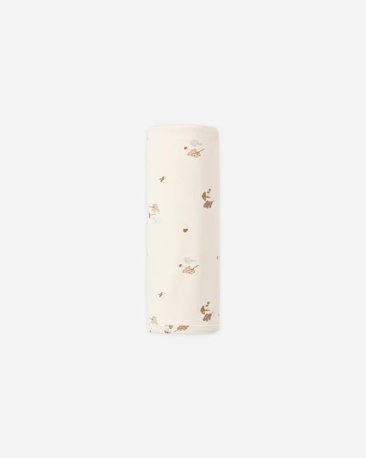 Bamboo Swaddle | Woodland | Quincy Mae