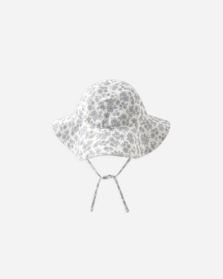 Sun Hat | Blue Floral | Quincy Mae