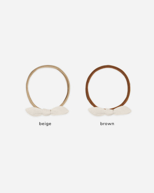 Little Knot Headband | Natural on Beige | Rylee & Cru