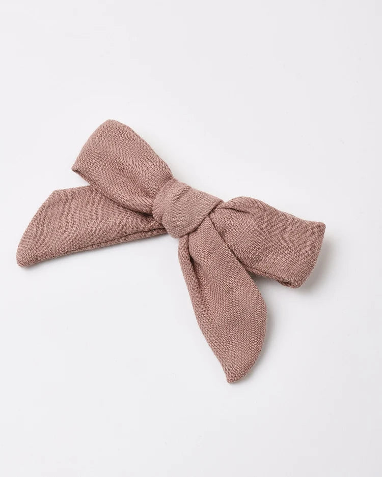 Bow W. Clip, Set Of 3 | Mulberry, Slate, Natural | Quincy Mae
