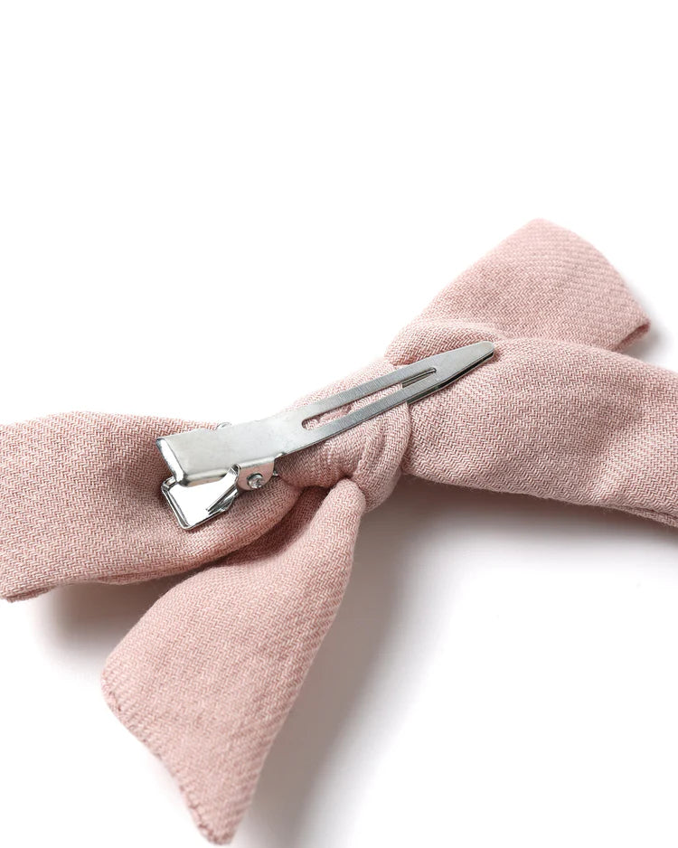 Bow W. Clip, Set Of 3 | Sky, Blush, Poppy | Quincy Mae