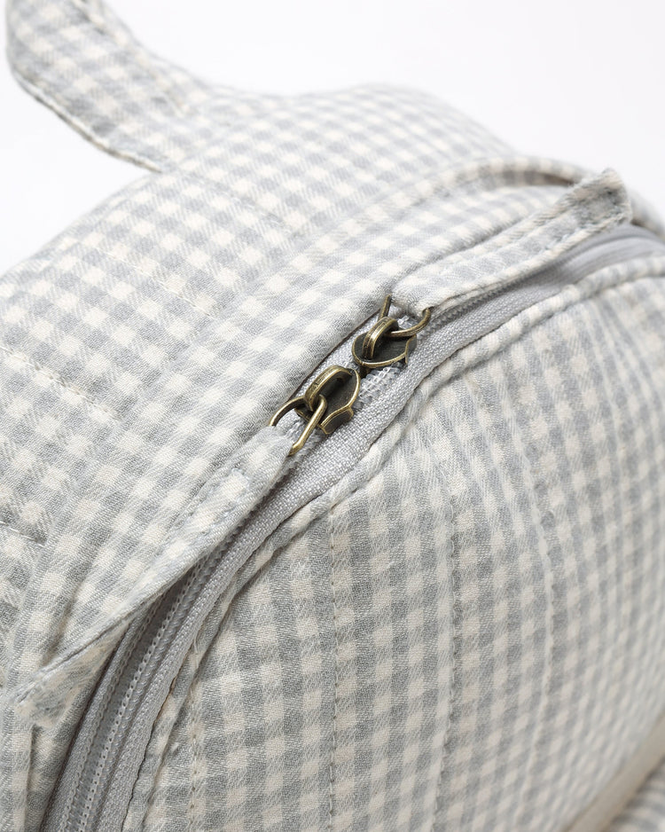 Mini Backpack | Blue Gingham | Quincy Mae