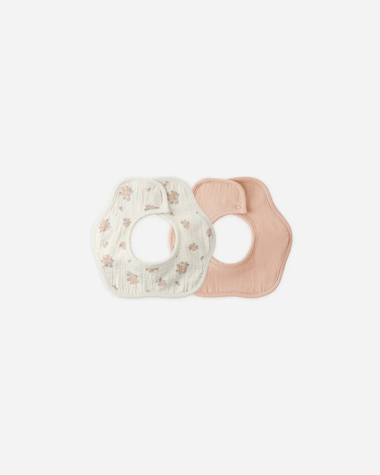 Flower Bib Pack | Garden Rose, Melon | Quincy Mae