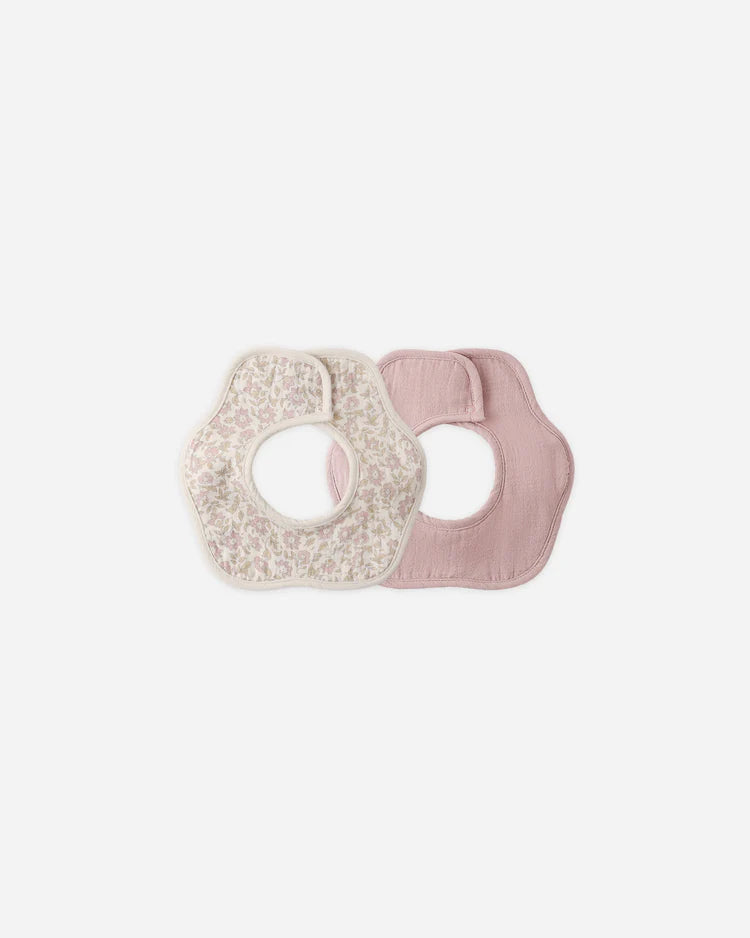 Flower Bib Pack | Dahlia, Mauve | Quincy Mae
