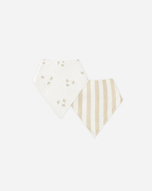 Bandana Scarf Pack | Summer Stripe, Ivory | Quincy Mea