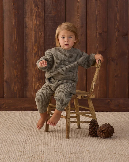 Chunky Knit Sweater Set | Spruce | Quincy Mae
