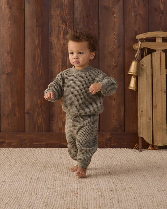 Chunky Knit Sweater Set | Spruce | Quincy Mae