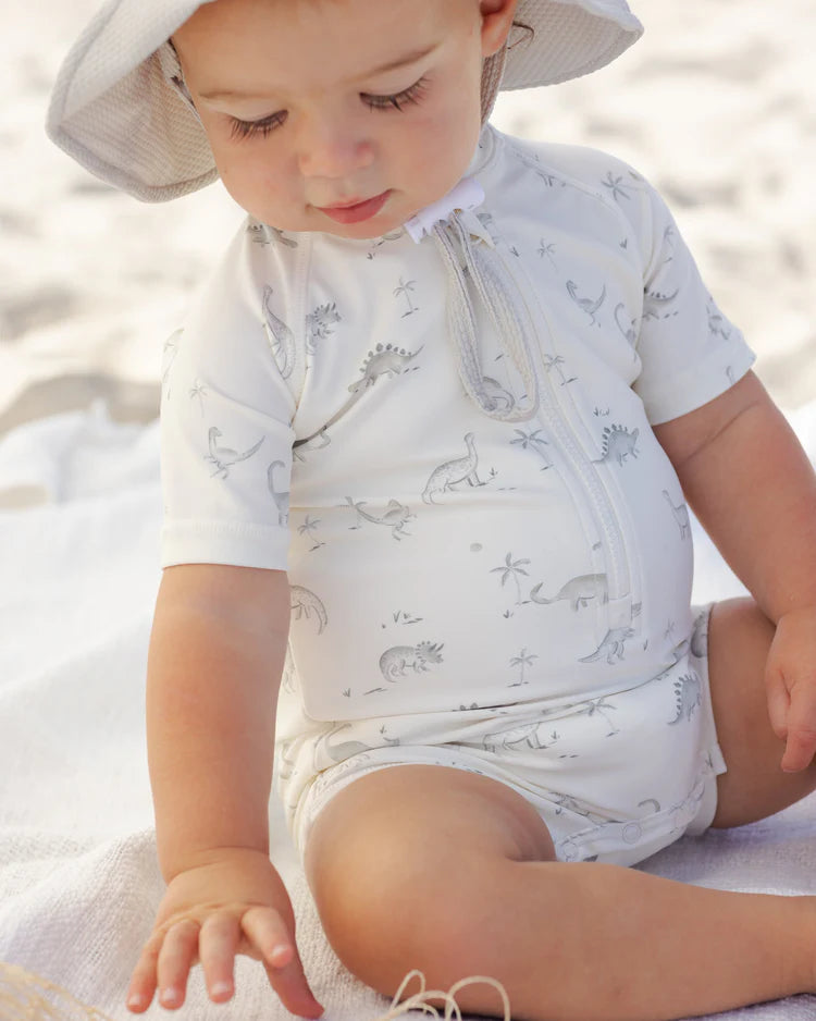 Zip Rashguard One-Piece | Dinosaur | Quincy Mae