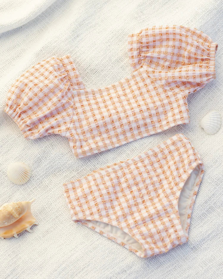 Zippy Two-Piece | Melon Check | Quincy Mae