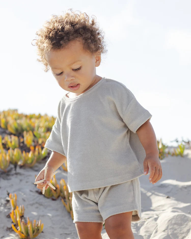 Terry Tee + Short Set | Sage | Quincy Mae