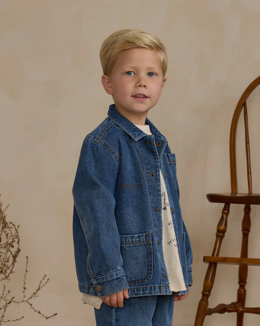 Denim Chore Coat | Indigo | Rylee & Cru