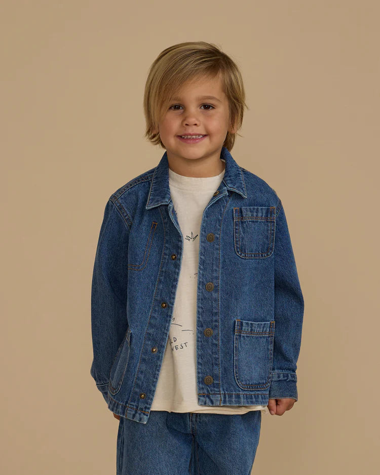 Denim Chore Coat | Indigo | Rylee & Cru