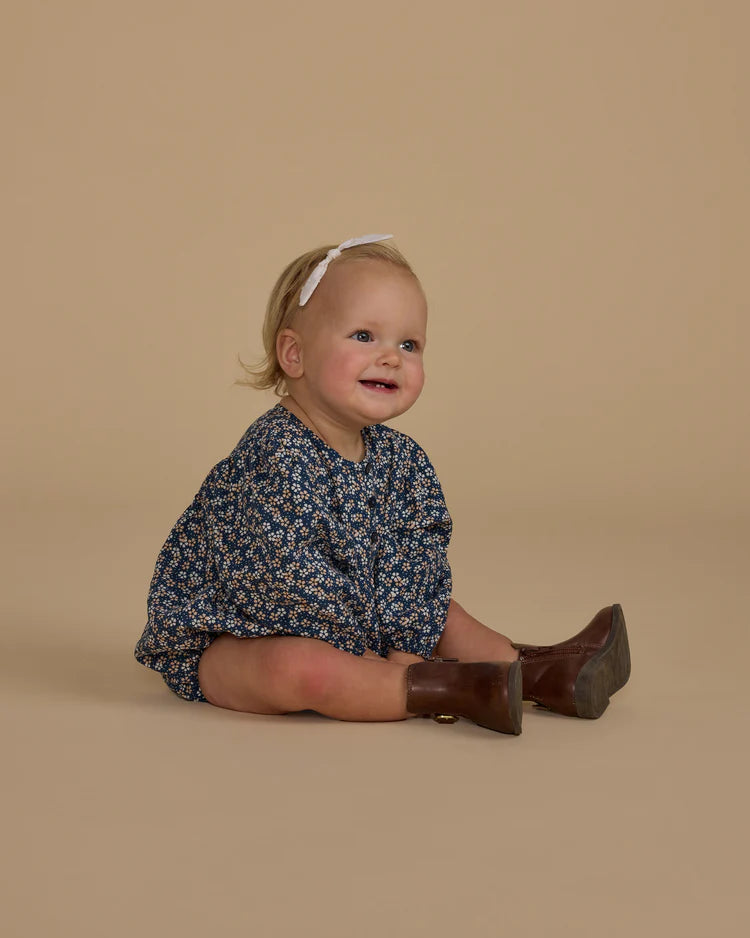 Gwen Romper | Blue Floral | Rylee & Cru