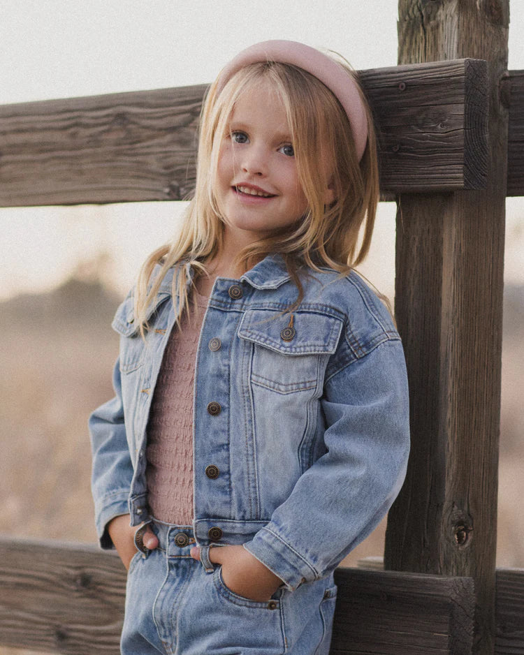 Denim Jacket | Light Washed Denim | Rylee + Cru