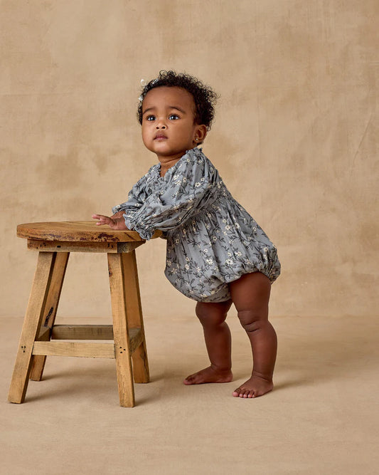 Autumn Romper | French Blue Floral | Noralee