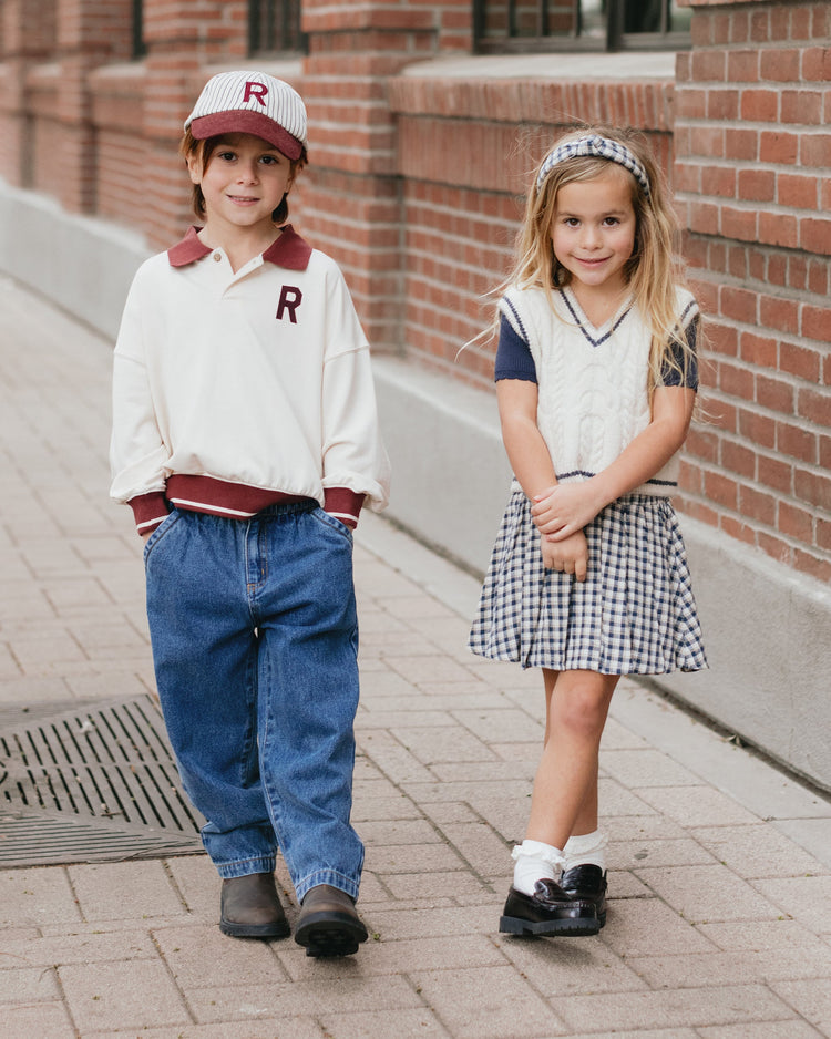Collared Sweatshirt | Natural | Rylee & Cru