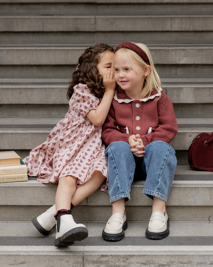 Collared Cardigan | Burgundy | Rylee & Cru