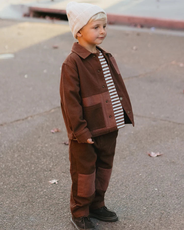 Denim Jacket | Brown | Rylee & Cru