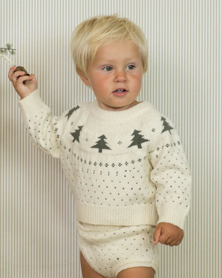 Fair Isle Sweater | Trees | Rylee & Cru
